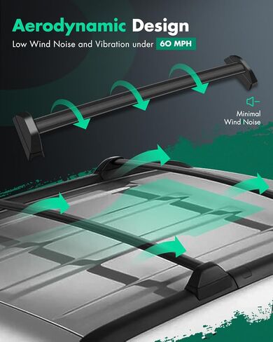 SCITOO 150LBS Roof Rack Cross Bars Fit For Honda CR-V 2002-2006 Cargo Crossbar Black in Saudi Arabia