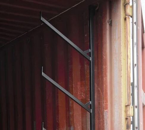 Mytee Products 3 Pack of 4 Tier Shipping Container Pipe Rack with 18"(L) x 64"(H) - Black Powder Coated Steel Rack for Heavy Duty Trailer Containers - Easy to Assemble & Remove in Saudi Arabia