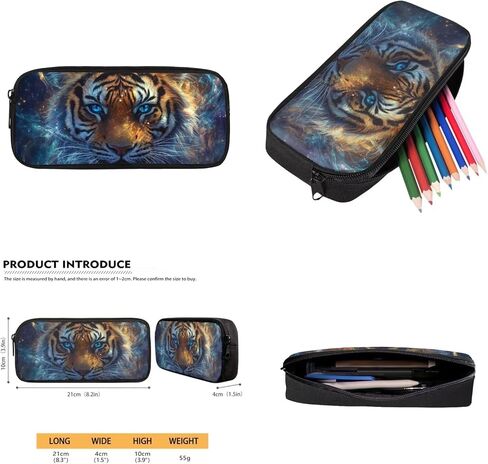 Cool Tiger School Backpack for Boys 8-12 Large Capacity Kids Backpack with Lunch Box Set Adjustable Strap Bookbag for School Kids 4pcs Primary Middle School Casual Daypack in Kuwait