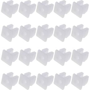 20x Vehicle Screw Grommets Insert Expanding Nuts White Plastic Mounting Clip Retainers Universal for Car Boat Fits 7x7mm Hole in Saudi Arabia