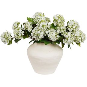 Melorca&Guilla Artificial Flowers for Decoration,6Pcs 23inch White Hydrangea Fake Flowers,Faux Flowers for Vase,Faux Floral Stems for Wedding Party Kitchen Home Decorations (6, White001) in Kuwait
