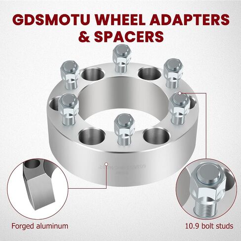 4pcs 2 "بوصة 6x5.5 إلى 6x5.5 محولات العجلات 14 × 1 in Saudi Arabia