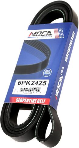 MOCA 6PK2425 Serpentine Belt Fit 02-06 لـ Chevy Avalanche 2500 8.1L & 05-07 for Ford Freestar 3.9L & 04-09 لـ SAAB 9-5 2.3L & for Mercury Monterey 4.2L in Saudi Arabia