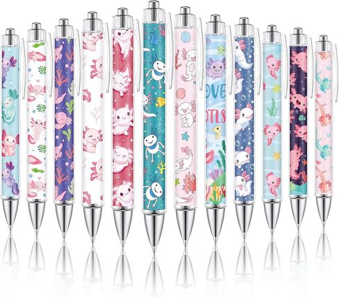 12 Pcs Animal Lover Gift Christmas Gift Bee Sloth Cat Flamingo Flower Llama Corgi Highland Cow Horse Dachshund Pug Ballpoint Pen Cute 1.0 mm Black Ink Pen for Office(Pug) in Kuwait