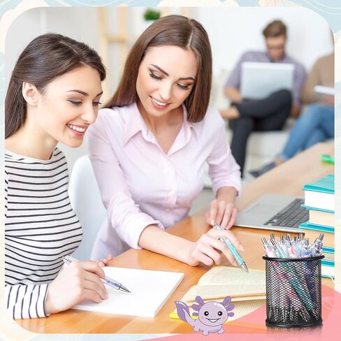 12 Pcs Animal Lover Gift Christmas Gift Bee Sloth Cat Flamingo Flower Llama Corgi Highland Cow Horse Dachshund Pug Ballpoint Pen Cute 1.0 mm Black Ink Pen for Office(Pug) in Kuwait