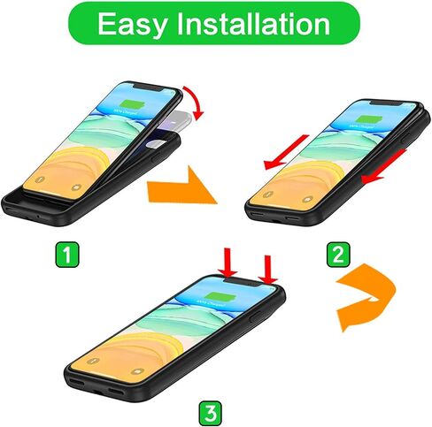 علبة البطارية لـ Galaxy S25 Ultra ، 12000mAH CATER-CATERATE CASE CASE SMART RESERGEAL in Kuwait