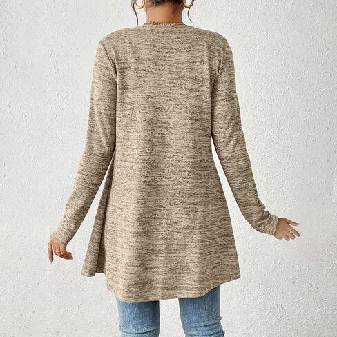 Womens Tie Front Cardigans Lightweight Long Sleeve Open Front Cardigan Sweaters Trendy Fall Clothes Shrugs Cover Ups in Saudi Arabia