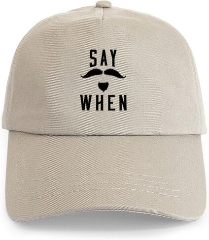 CafePress Say When Cap Adjustable Baseball Cap in Saudi Arabia