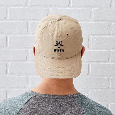 CafePress Say When Cap Adjustable Baseball Cap in Saudi Arabia