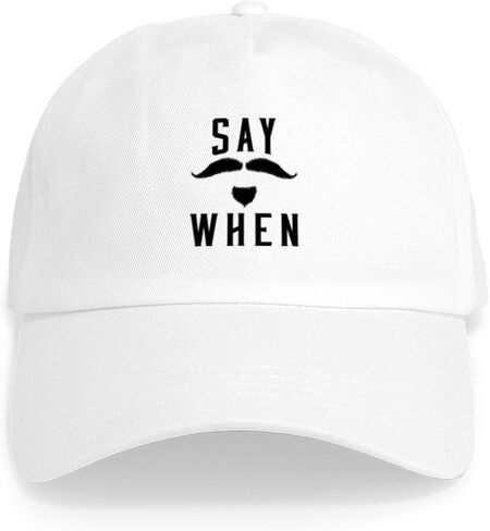 CafePress Say When Cap Adjustable Baseball Cap in Saudi Arabia