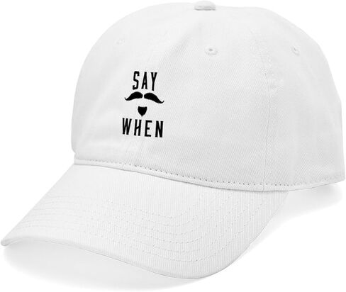 CafePress Say When Cap Adjustable Baseball Cap in Saudi Arabia