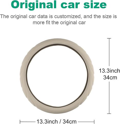 for 2024 Tesla Model 3 & 2025 Model Y Steering Wheel Cover Silicone Material Non-Slip Soft Steering Wheels Protective Interior Accessories (Black) in Saudi Arabia