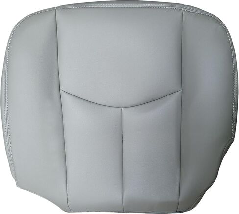 Leather Seat Cover for Chevy Silverado GMC Sierra 1500 2500 3500 Yukon Suburban Avalanche Tahoe 2003-2006, Driver and Passenger Side (Front Gray) in Saudi Arabia