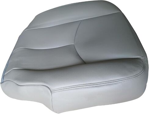 Leather Seat Cover for Chevy Silverado GMC Sierra 1500 2500 3500 Yukon Suburban Avalanche Tahoe 2003-2006, Driver and Passenger Side (Front Gray) in Saudi Arabia
