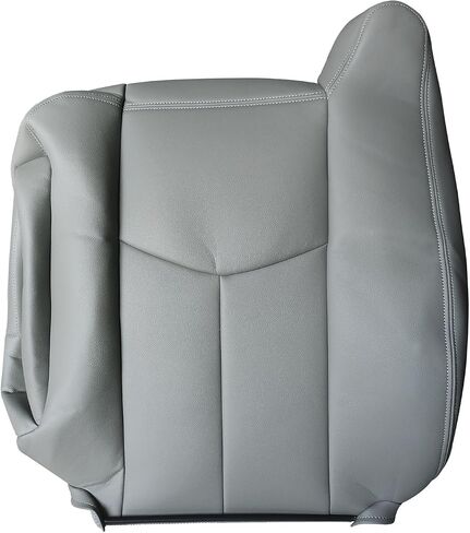 Leather Seat Cover for Chevy Silverado GMC Sierra 1500 2500 3500 Yukon Suburban Avalanche Tahoe 2003-2006, Driver and Passenger Side (Front Gray) in Saudi Arabia