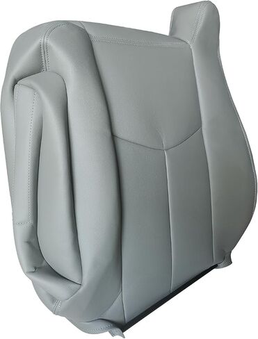 Leather Seat Cover for Chevy Silverado GMC Sierra 1500 2500 3500 Yukon Suburban Avalanche Tahoe 2003-2006, Driver and Passenger Side (Front Gray) in Saudi Arabia