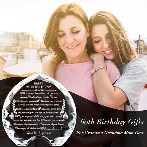 70th Birthday gifts for Women Men - Crystal Heart Gifts Personalized 1954 70 Year Old Birthday Present For Her Him - Happy 70th Birthday Gifts Ideas For Mom Dad Unique in Saudi Arabia