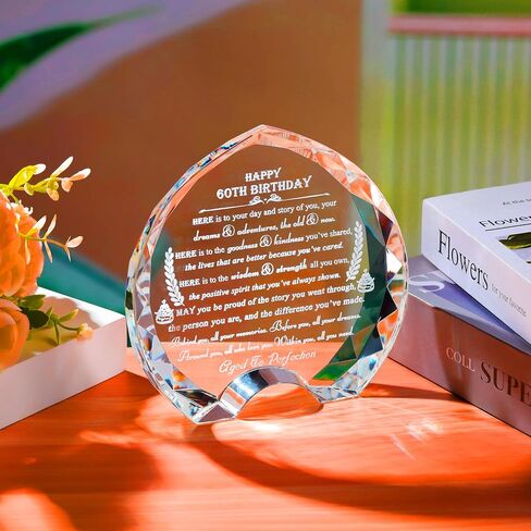 70th Birthday gifts for Women Men - Crystal Heart Gifts Personalized 1954 70 Year Old Birthday Present For Her Him - Happy 70th Birthday Gifts Ideas For Mom Dad Unique in Saudi Arabia