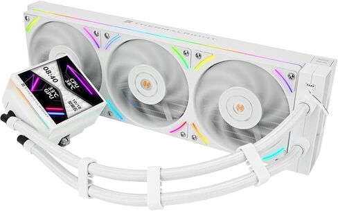 Frozen Vision 360 ARGB V2 White CPU CAPU COWNER - MAGNECT SEDENT 2.88 "عرض DIYable ، 2150 دورة في الدقيقة PWM لـ AMD AM4/AM5 Intel LGA115X/1200/1700/1851/2011/2066 in Kuwait