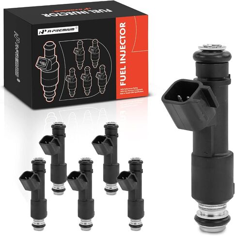 A-Premium Fuel Councors متوافقة مع شيفروليه تريل بليزر 2008-2009 و GMC Envoy 2008-2009 و Isuzu Ascender 2008-2008 & Saab 9-7x 2008-2009 ، L6 4.2L ، استبدل# 12599504 6-PC Set in Kuwait