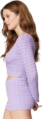 florence by mills Women's Le Pointelle Sweater Lace Cardigan in Saudi Arabia