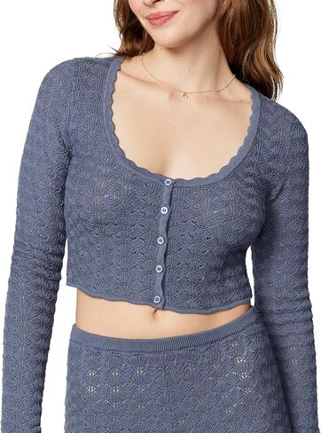 florence by mills Women's Le Pointelle Sweater Lace Cardigan in Saudi Arabia
