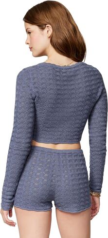 florence by mills Women's Le Pointelle Sweater Lace Cardigan in Saudi Arabia