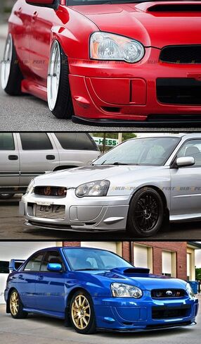 2 Pieces Front Bumper Side Splitters Covers Caps Compatible With for 2004-2005 Subaru Impreza WRX STI GD in Saudi Arabia