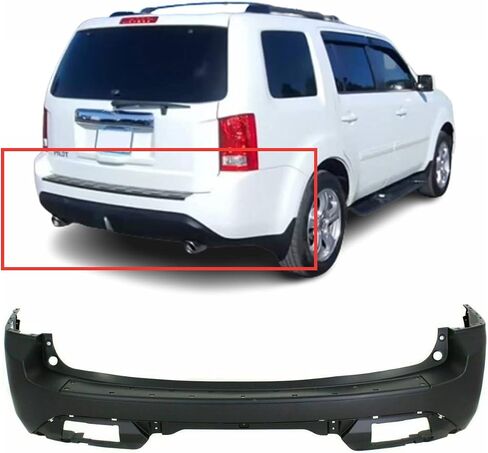 FitParts Compatible With Rear Bumper Cover 2012 2013 2014 2015 Honda Pilot HO1100274 EX EX-L LX Sport. Ready to paint. 04715SZAA70ZZ in Saudi Arabia