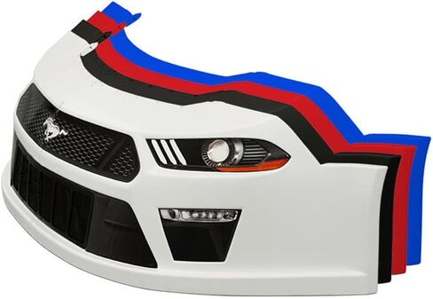 Speedway Motors MD3 Stock Car Nose, Compatible with Ford Compatible with Mustang, Red, Decals in Saudi Arabia