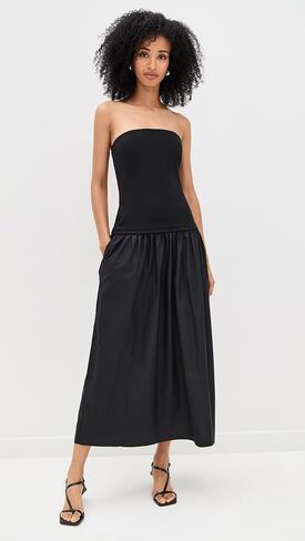 rag & bone Women's Irina Mixed Media Strapless Dress in Saudi Arabia