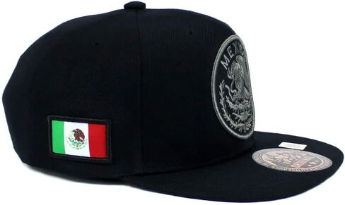 Mexican Hat Mexico Eagle Federal Logo Embroidery Snapback Flat Bill Baseball Cap in Saudi Arabia