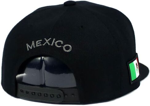 Mexican Hat Mexico Eagle Federal Logo Embroidery Snapback Flat Bill Baseball Cap in Saudi Arabia