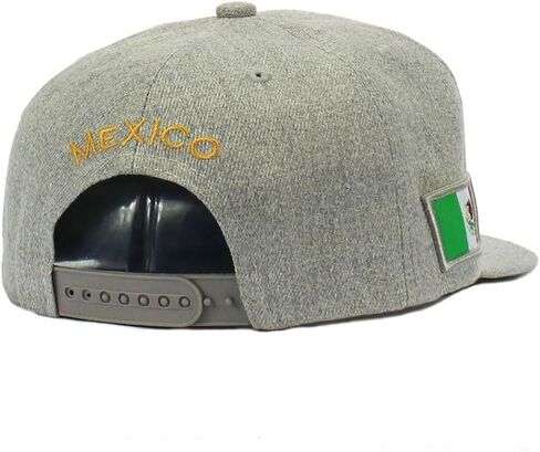 Mexican Hat Mexico Eagle Federal Logo Embroidery Snapback Flat Bill Baseball Cap in Saudi Arabia