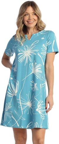 Jess & Jane Women's Cotton Spandex Dress Netch Dist Dress - KS4 in Kuwait