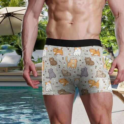 visesunny Men's Boxer Briefs Funny Pattern Soft Breathable Underwear with Stretch Waistband Rayon in Saudi Arabia