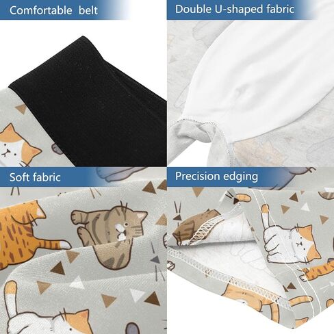 visesunny Men's Boxer Briefs Funny Pattern Soft Breathable Underwear with Stretch Waistband Rayon in Saudi Arabia