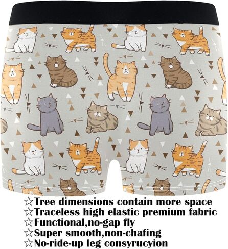 visesunny Men's Boxer Briefs Funny Pattern Soft Breathable Underwear with Stretch Waistband Rayon in Saudi Arabia