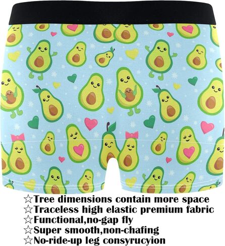 visesunny Men's Boxer Briefs Funny Pattern Soft Breathable Underwear with Stretch Waistband Rayon in Saudi Arabia
