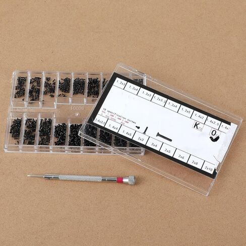 500 Pcs Small Screws for Electronics, M1.2/M1.4/M2.0 Replacement Screws with Screwdriver for Glasses Watches Laptop Computer in Saudi Arabia