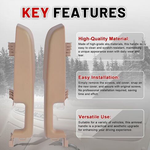 Door Armrest Front Left and Right Side Replacement for 2000-2006 Chevy GMC Cadillac - Silverado Suburban Tahoe Sierra Yukon Escalade, Beige in Saudi Arabia