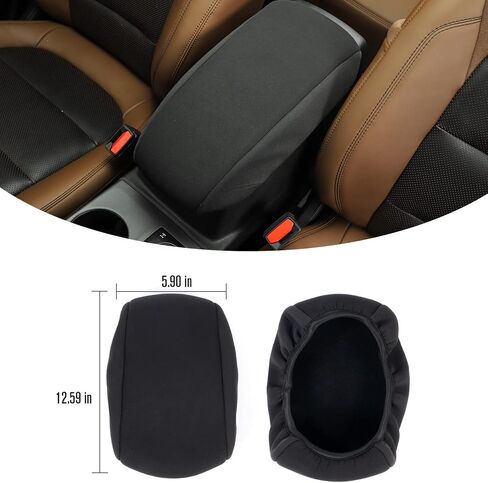 Jimen for Bronco Sport Center Console Cover, Armrest Cover Cushion Pad Protector Compatible with Ford Bronco Sport 2021-2023 in Saudi Arabia