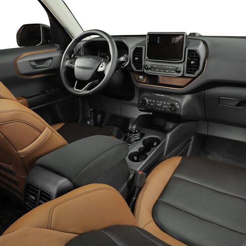 Jimen for Bronco Sport Center Console Cover, Armrest Cover Cushion Pad Protector Compatible with Ford Bronco Sport 2021-2023 in Saudi Arabia