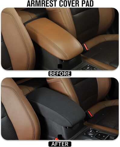 Jimen for Bronco Sport Center Console Cover, Armrest Cover Cushion Pad Protector Compatible with Ford Bronco Sport 2021-2023 in Saudi Arabia