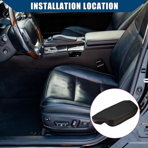 غطاء ذراعي وحدة التحكم المركزية لـ BMW 3 Series F30 2013-2018 / INNER CAR INTORIORISES / DANED FAUX LEATHER / 1 PCS Black in Kuwait
