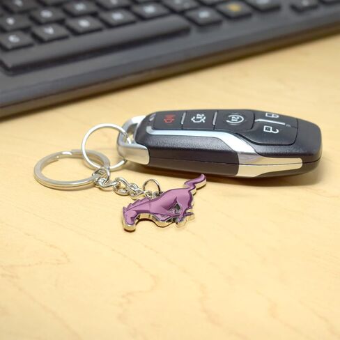 for Ford Mustang 3D Pony Die-Cut Metal Key Chain Key-Charm, Official Licensed in Saudi Arabia