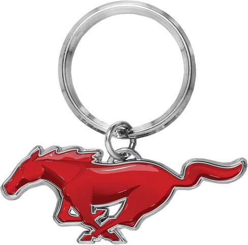 for Ford Mustang 3D Pony Die-Cut Metal Key Chain Key-Charm, Official Licensed in Saudi Arabia