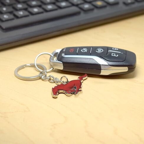for Ford Mustang 3D Pony Die-Cut Metal Key Chain Key-Charm, Official Licensed in Saudi Arabia