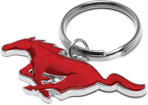 for Ford Mustang 3D Pony Die-Cut Metal Key Chain Key-Charm, Official Licensed in Saudi Arabia