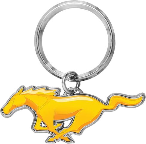 for Ford Mustang 3D Pony Die-Cut Metal Key Chain Key-Charm, Official Licensed in Saudi Arabia